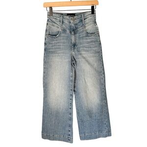 Black Orchid Los Angeles EMMA DOUBLE YOKE WIDE LEG CROP HIGH ON MONEY Jean Sz 25